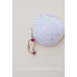 Zöld,málna, világoskék, rózsaszín köves babafülbevaló