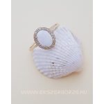 Tűzopál köves arany gyűrű