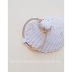 Tűzopál köves arany gyűrű