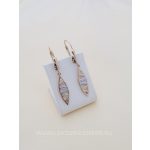 Különleges lógós arany fülbevaló