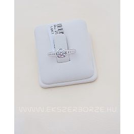 Fehérarany köves  gyűrű