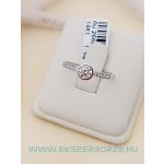 Fehár arany eljegyzési gyűrű