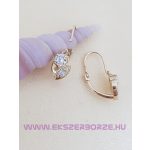 Virág formájú, köves baba/lányka fülbevaló