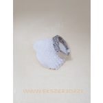 Köves  női fehér arany gyűrű 