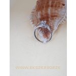 Különleges fehér arany eljegyzési gyűrű