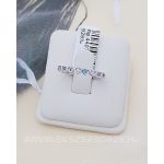 Szives gyűrű szines kövekkel