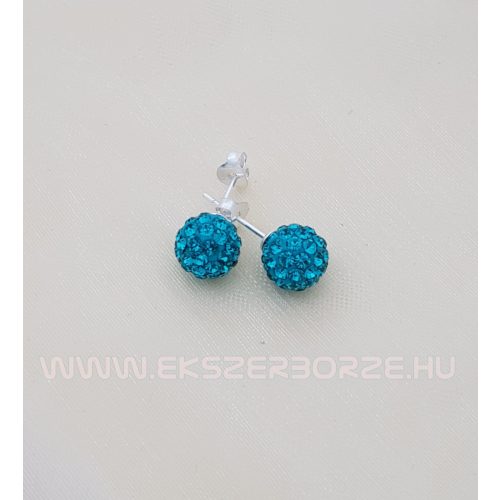 Swarovski kristályos ezüst fülbevaló