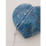 Kétsoros ezüst karlánc