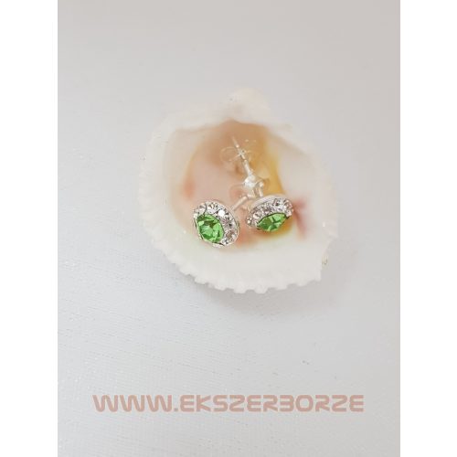 Swarovski kristályos ezüst fülbevaló