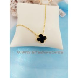 Van Cleef utánzatú betétes nyakék-aranyozott