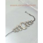  Betétes ezüst karkötő