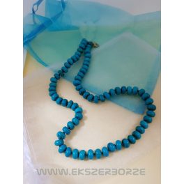 Akvamarin nyaklánc-karkötő szett
