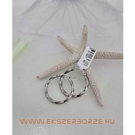 Nemesacél karikafülbevaló
