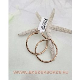 Nemesacél karikafülbevaló